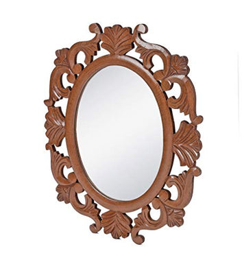 Handcrafted Oval Shape Decorative Wall Mirror | Customizable Design