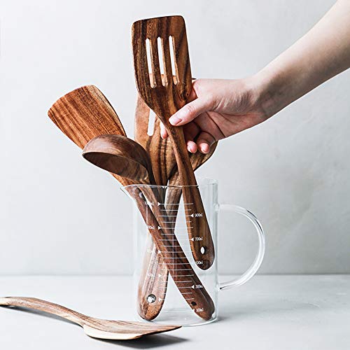 5 Pcs Best Wooden Spoons For Cooking Kitchen Utensils Set