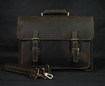 Handcrafted Real Leather Messenger Bag